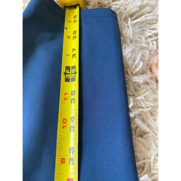 Laser Cut Pocket Blue Athleisurecore Leggings Coastal Gym Baddie Stretchy - Picture 7 of 10